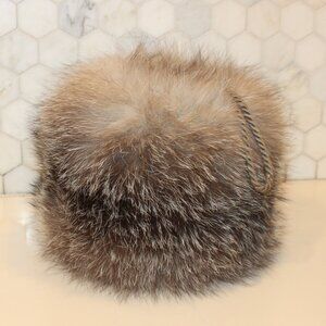 Vintage Real Raccoon Fur muff